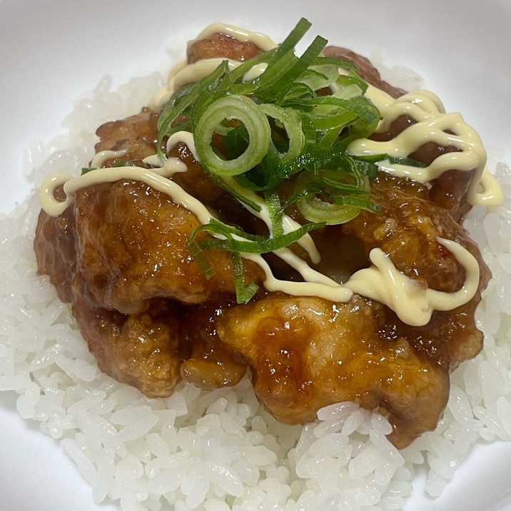 鶏の甘酢丼